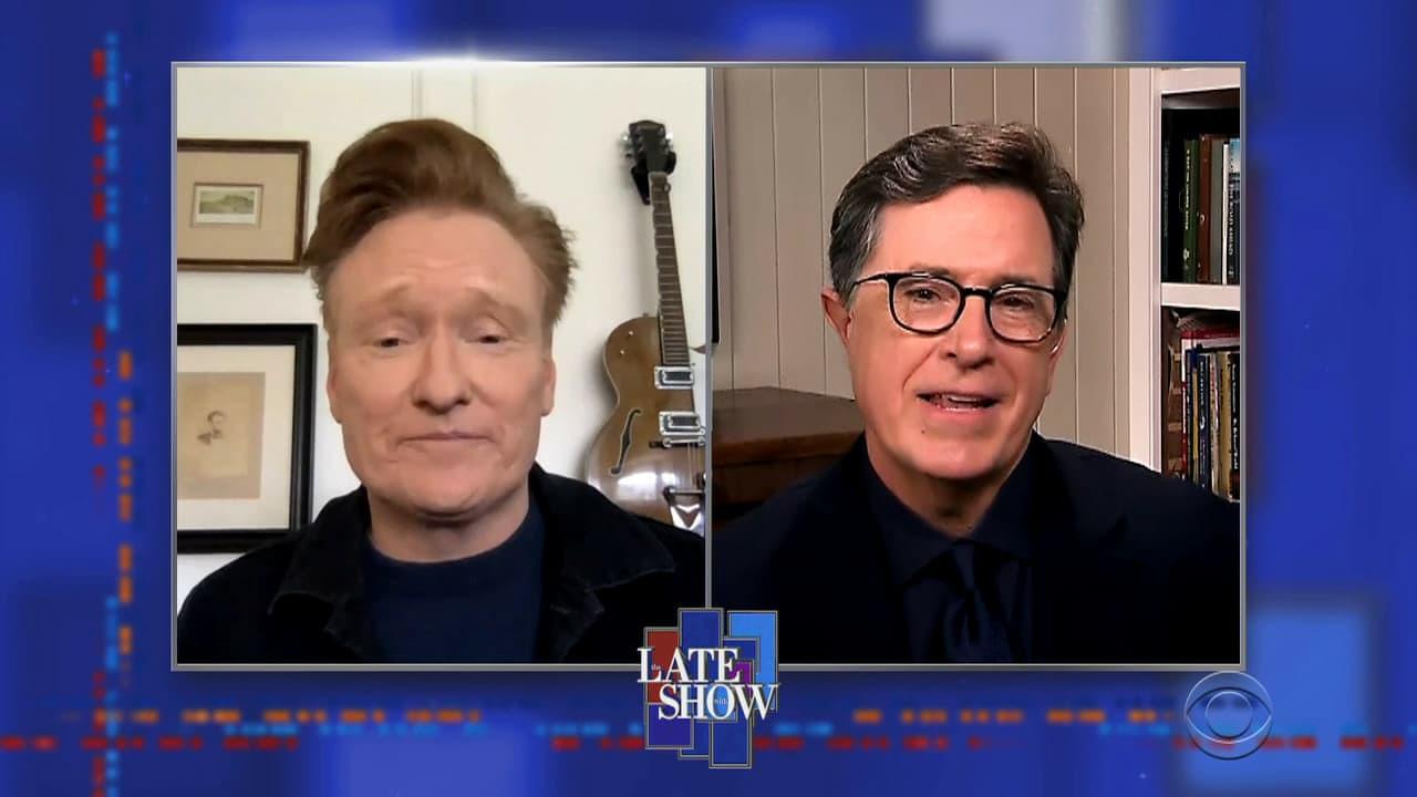 The Late Show Colbert (S05E110): Conan O'Brien, Michael ...